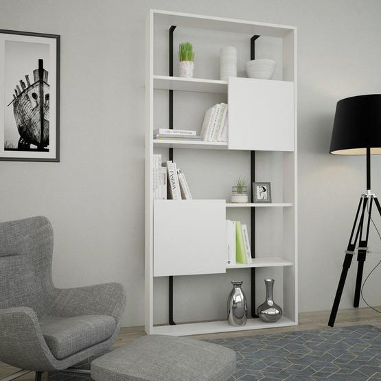 Decormet Calba Beyaz Beyaz Kitaplık
