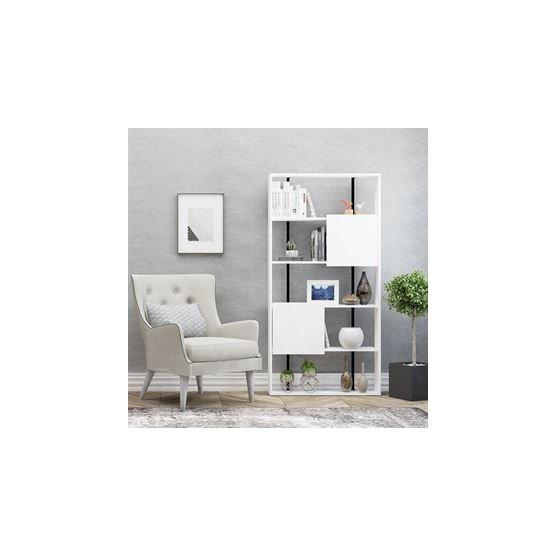 Decormet Calba Beyaz Beyaz Kitaplık