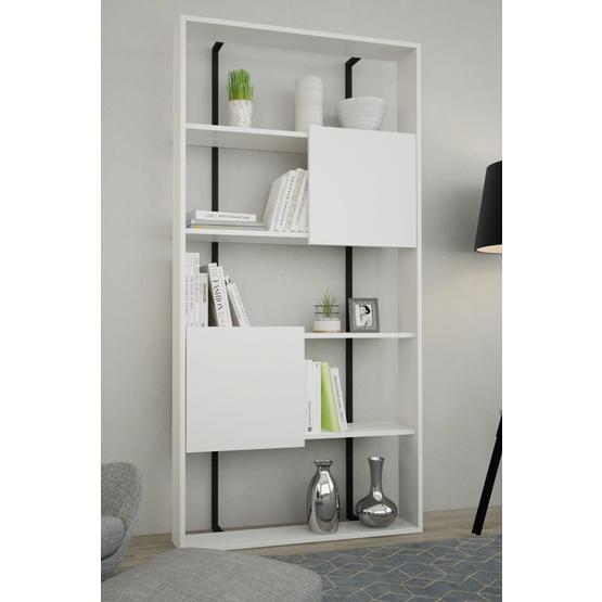 Decormet Calba Beyaz Beyaz Kitaplık