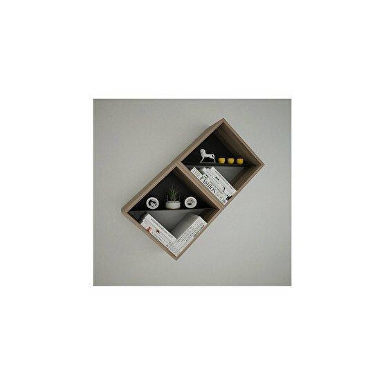 Decormet Petunya 2 Patara Açık Kahverengi Kitaplık