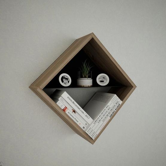 Decormet Petunya Patara Açık Kahverengi Kitaplık