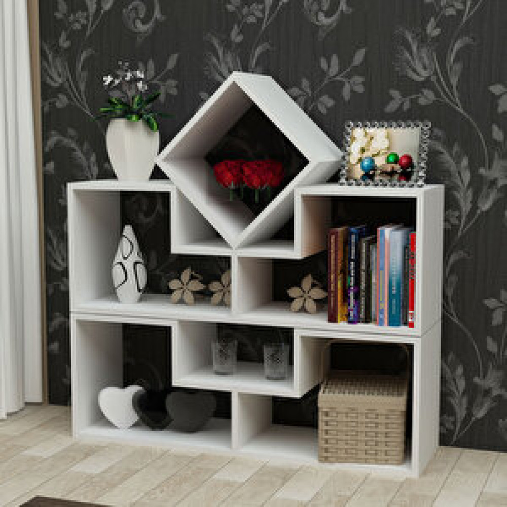 Decorotika Beled Çok Amaçlı Raf Kitaplık Beyaz Kitaplık Fiyatı
