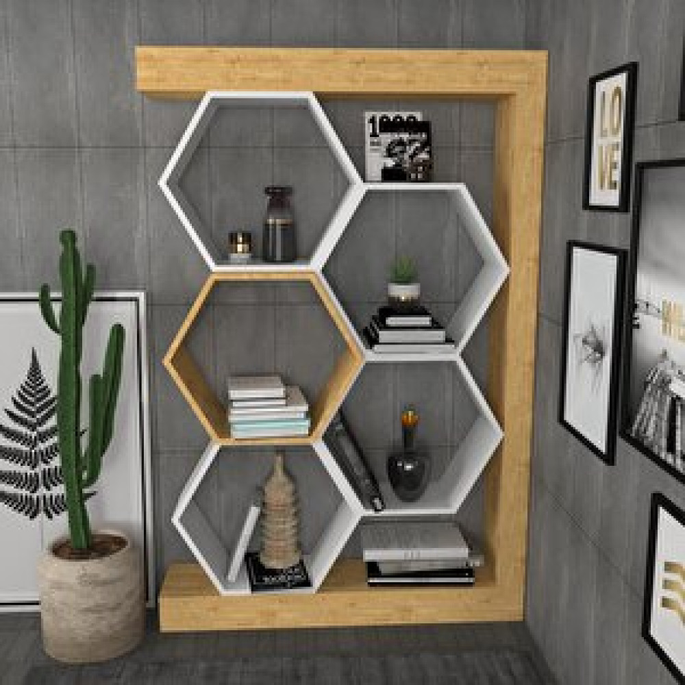 Decorotika Decoroti̇ka Artemi̇s Ki̇taplik Safi̇rmeşe Beyaz Kitaplık Fiyatı