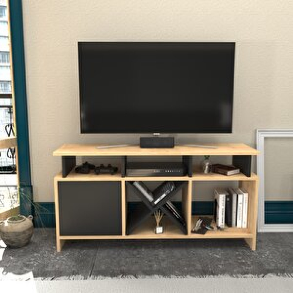 Decorotika Decoroti̇ka Auburn Tv Üni̇tesi̇ Safi̇rmeşe Antrasi̇t Tv Ünitesi / Sehpası Fiyatı