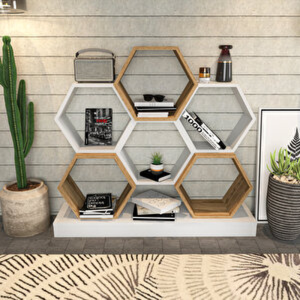 Decorotika Decoroti̇ka Çi̇çek Ki̇taplik Beyaz Ud Kitaplık Fiyatı