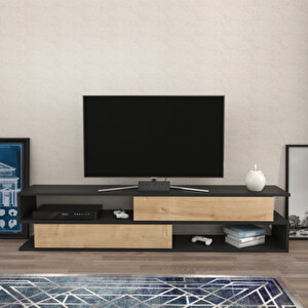Decorotika Decoroti̇ka Cortez Tv Üni̇tesi̇ Antrasi̇t Safi̇rmeşe Tv Ünitesi / Sehpası Fiyatı