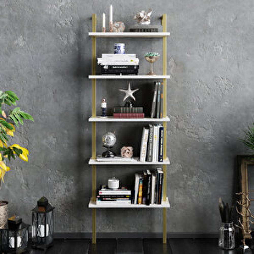 Decorotika Decoroti̇ka Pi̇ante Ki̇taplik Beyaz Gold Kitaplık Fiyatı
