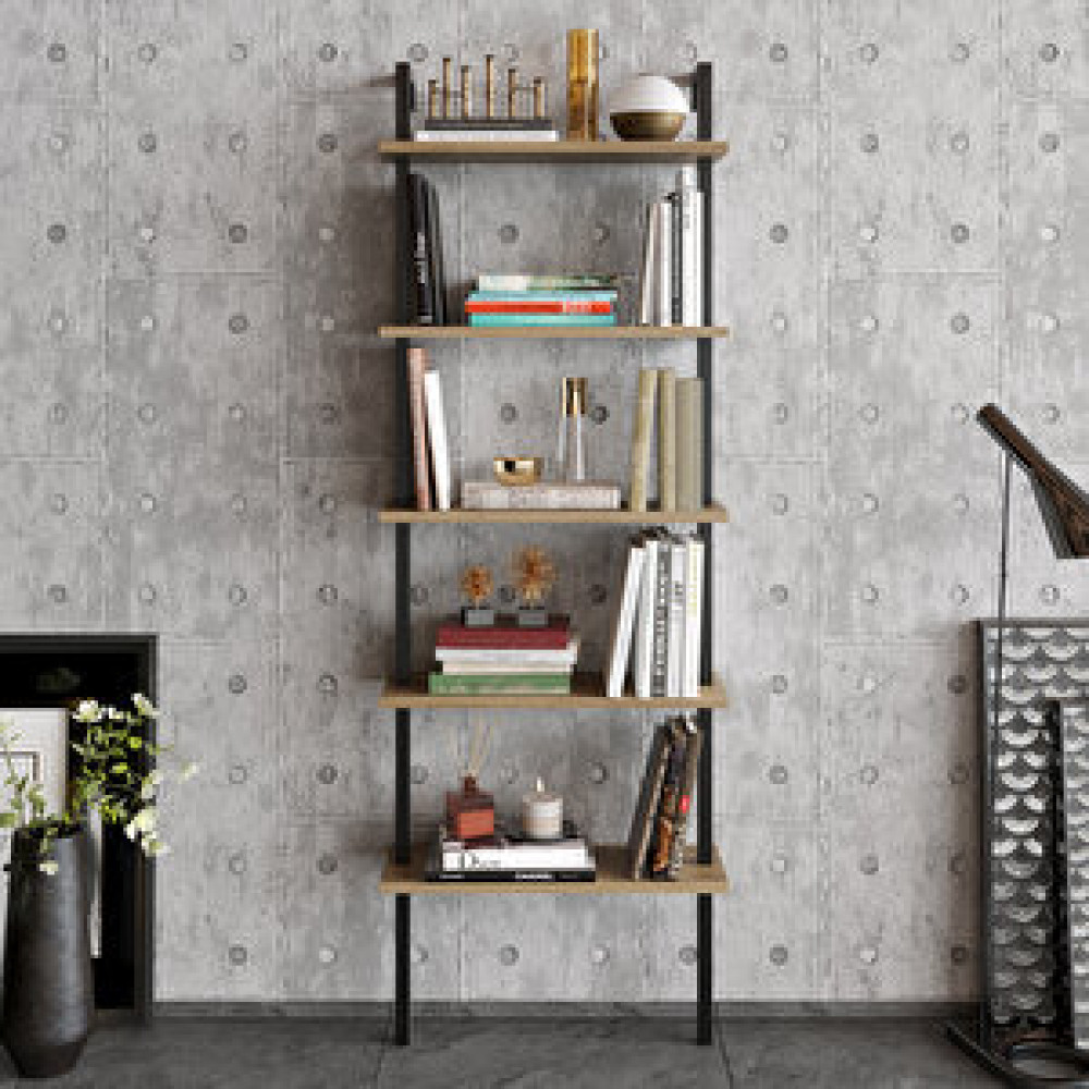 Decorotika Decoroti̇ka Pi̇ante Ki̇taplik Cevi̇z Si̇yah Kitaplık Fiyatı