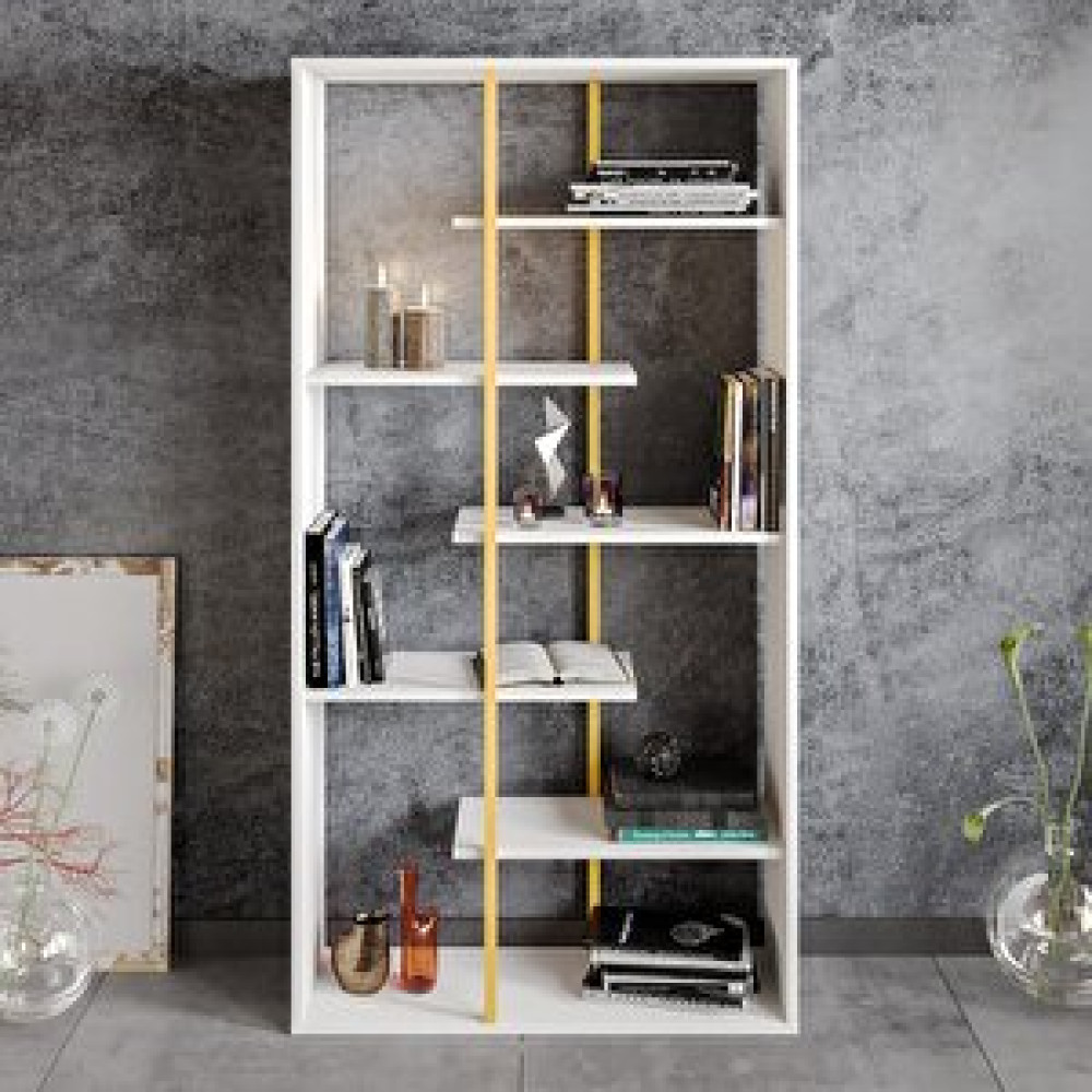 Decorotika Decoroti̇ka Presto Ki̇taplik Gold Beyaz Kitaplık Fiyatı