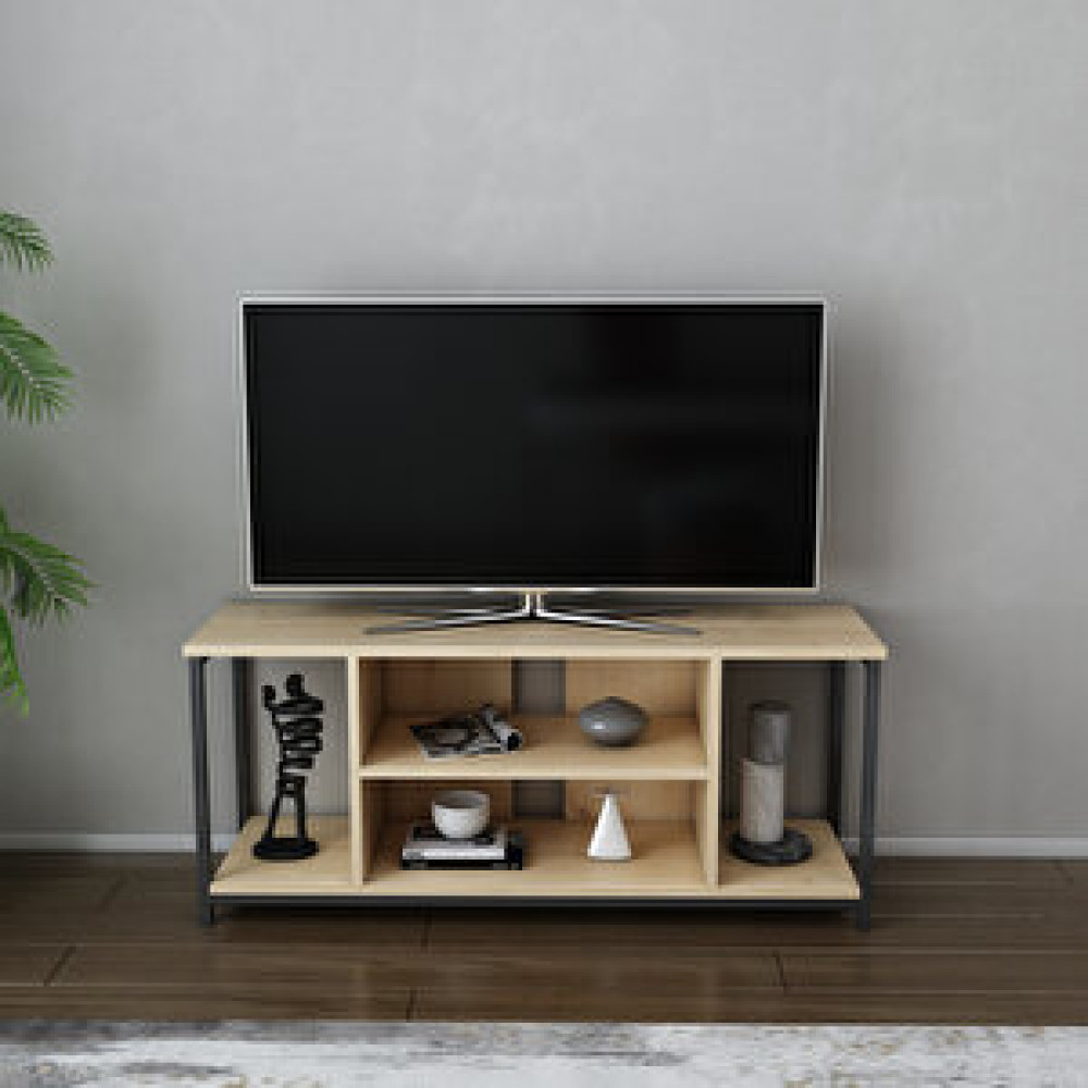 Decorotika Decoroti̇ka Ri̇naldo Tv Üni̇tesi̇ Si̇yah Safi̇rmeşe Tv Ünitesi / Sehpası Fiyatı