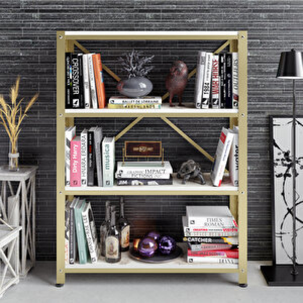 Decorotika Decoroti̇ka Shenna Ki̇taplik Beyaz Gold Kitaplık Fiyatı