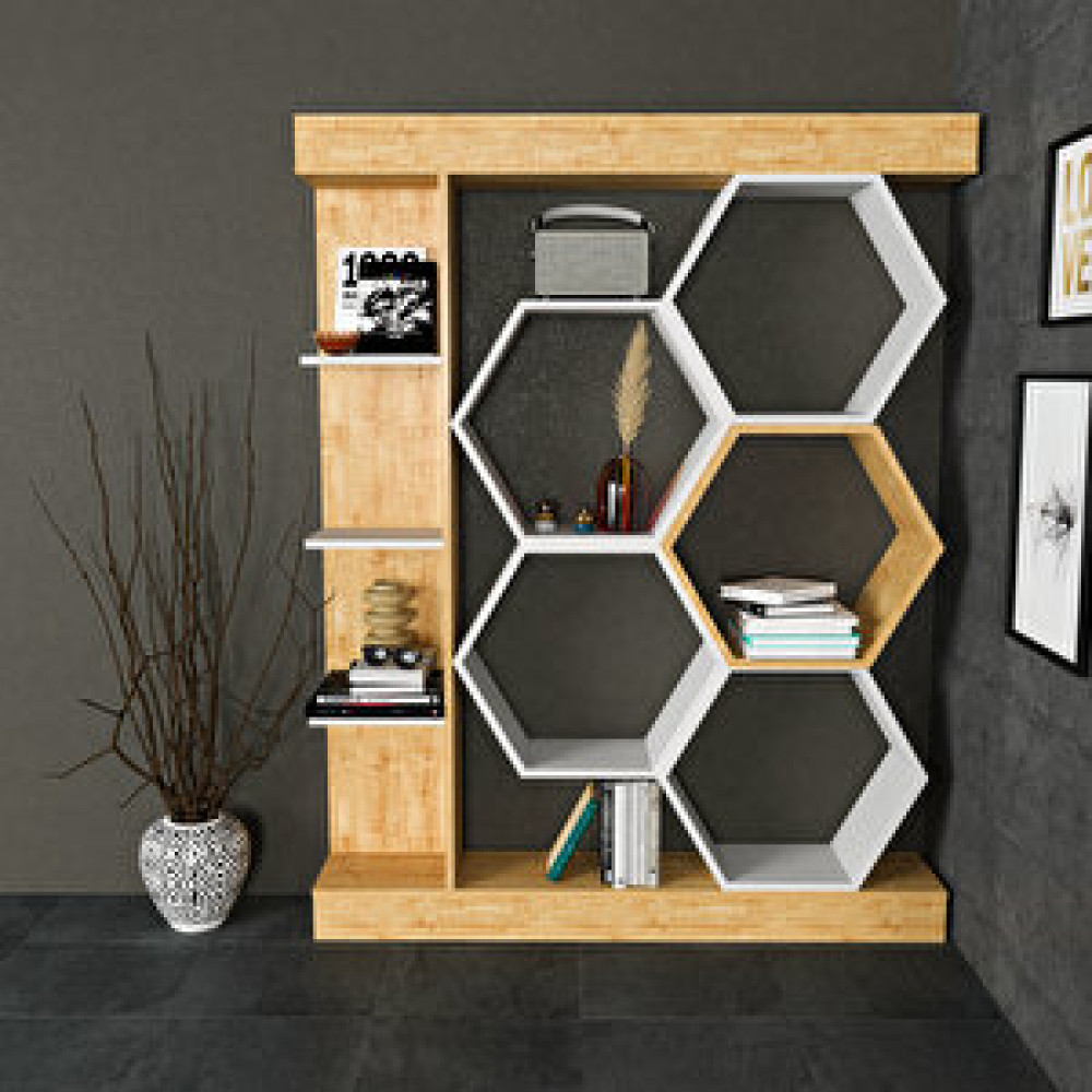 Decorotika Decoroti̇ka Sueno Ki̇taplik Beyaz Safi̇rmeşe Kitaplık Fiyatı