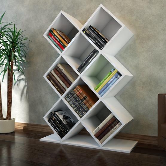 Decorotika Kumsal Beyaz Kitaplık