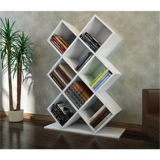 Decorotika Kumsal Beyaz Kitaplık