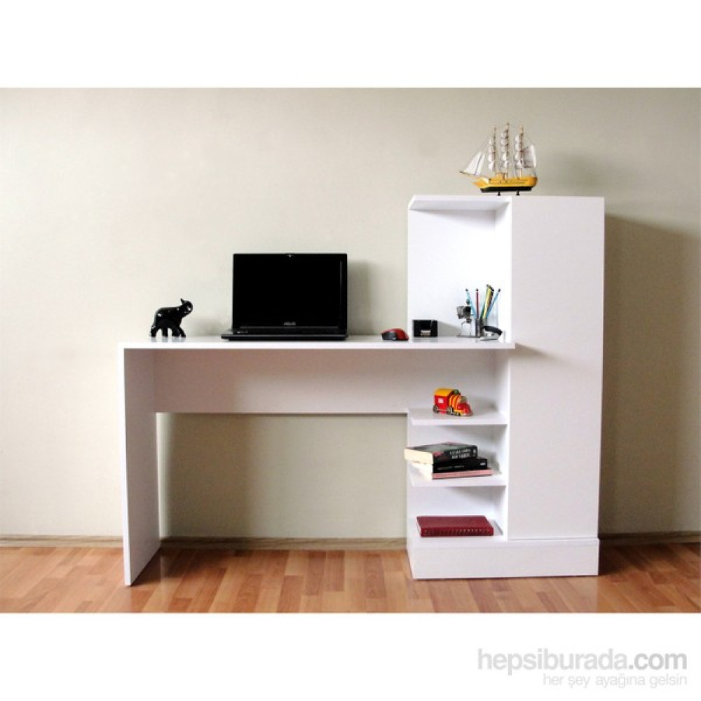 Decorotika Laura Çalışma Masası Beyaz - Y: 121 cm D: 40 cm G: 150 cm Çalışma Masası Fiyatı