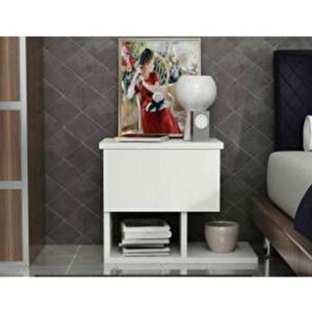 Decorotika Yasso Ayaksız Beyaz Tek Çekmece Komodın Komidin Fiyatı