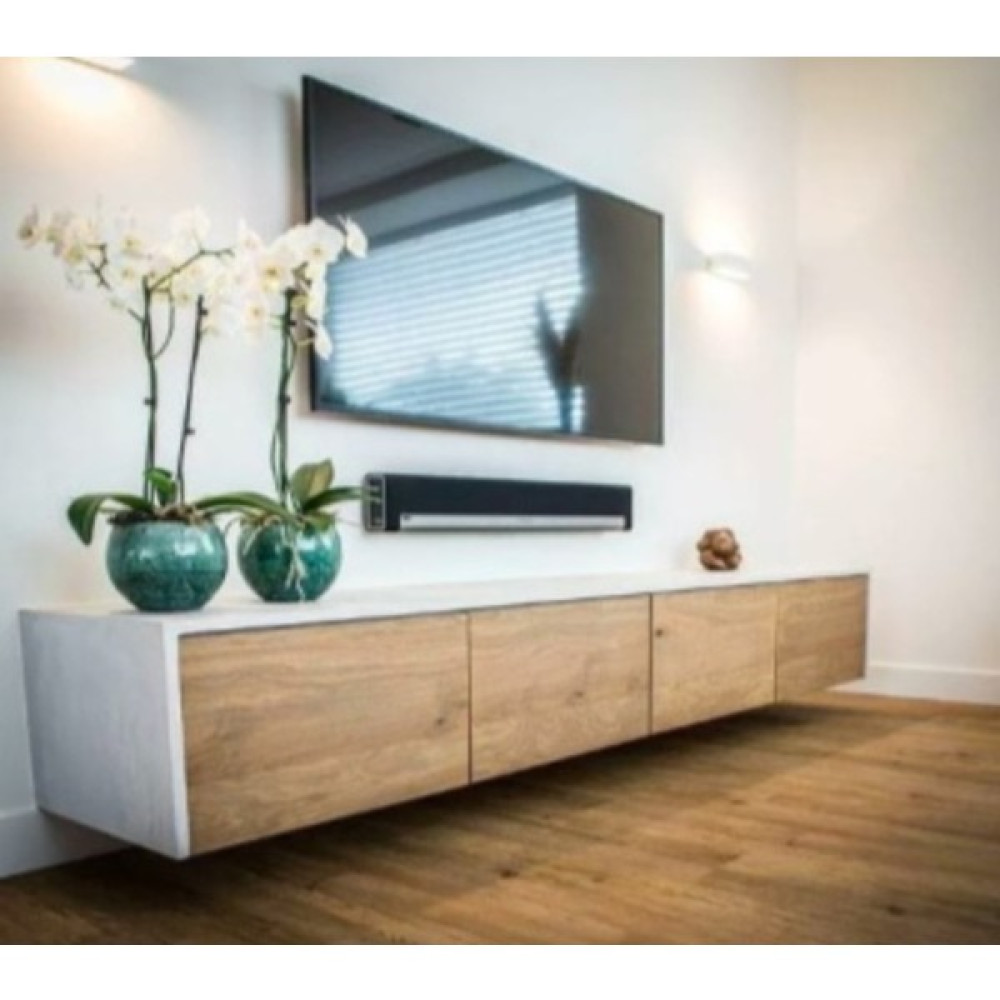 Decoroys Silver Safirmeşe Beyaz Tv Ünitesi - Beyaz - Meşe Tv Ünitesi / Sehpası Fiyatı