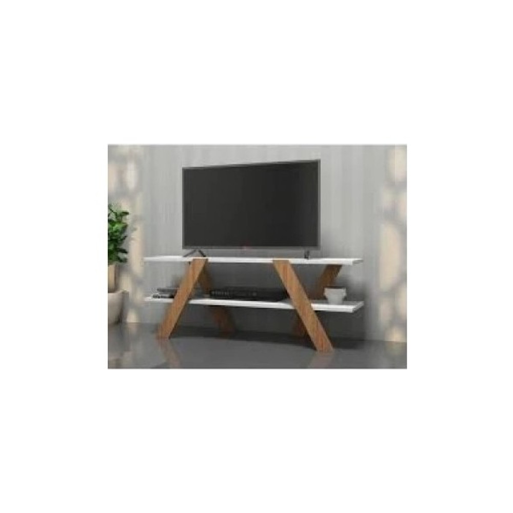Decostrabon Sumperk Tv Ünitesi - Beyaz - Ceviz Tv Ünitesi / Sehpası Fiyatı
