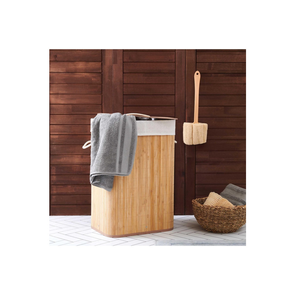 DECOSTYLE Evidea Deco&style Bambu Çamaşır Sepeti - 60 Litre Çamaşır Sepeti Fiyatı
