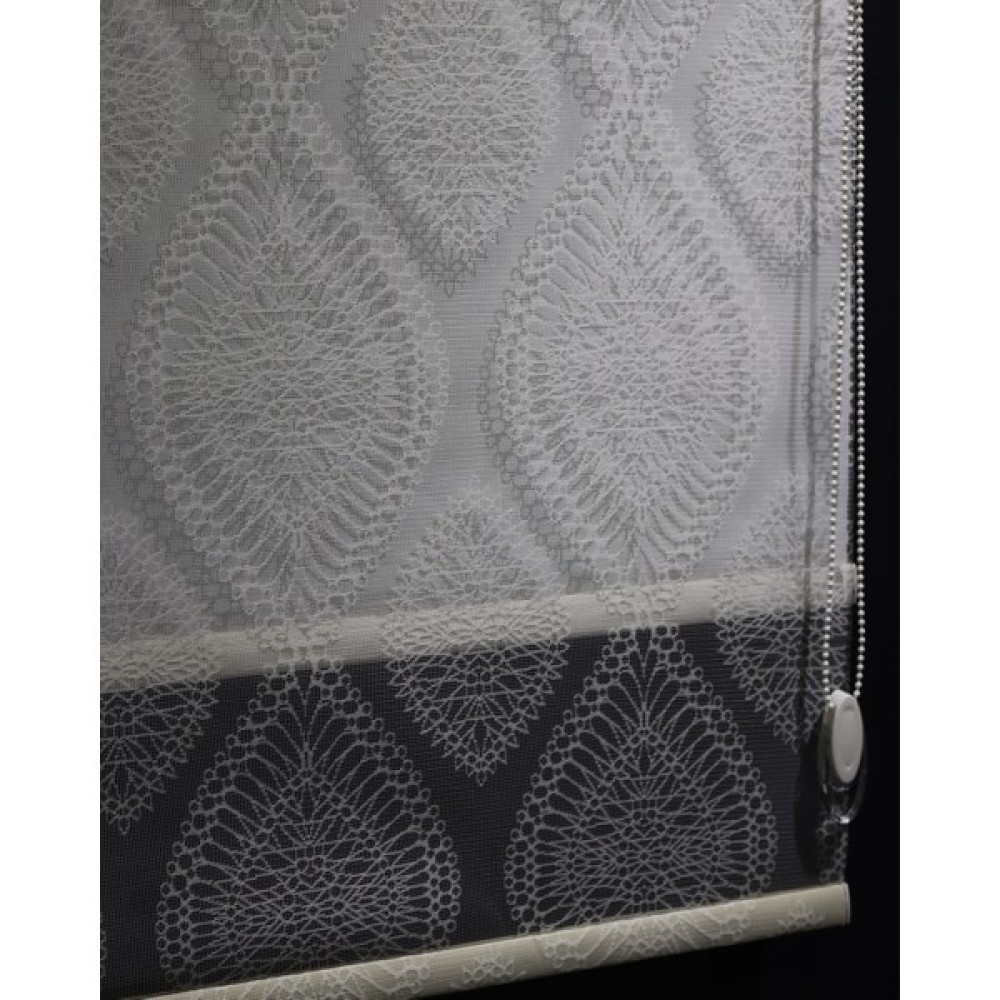 Decoviva Çift Mekanizmalı Baklava Desen Tül Beyaz Stor Perde Ofis Mutfak Çocuk Odası Yatak Odası Salon Perde - 80 x 200 cm Stor Perde Fiyatı