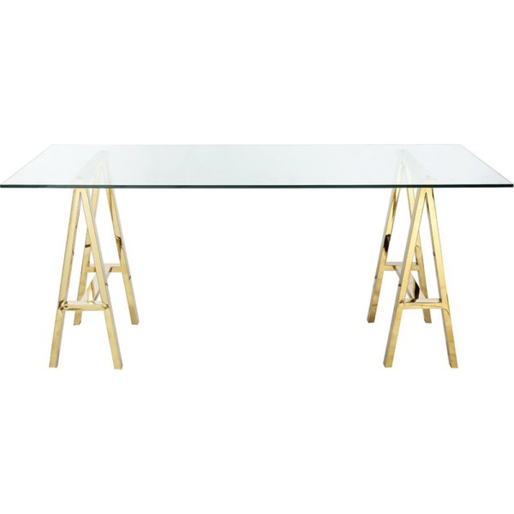 Decovizyon Arlo Çalışma Masası (Gold) - 140 x 70 x 75 cm - Sarı Çalışma Masası Fiyatı