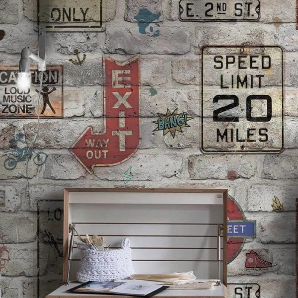 Decowall Decostone Gri Taş Desenli Duvar Kağıdı 3015-01 Duvar Kağıdı Fiyatı