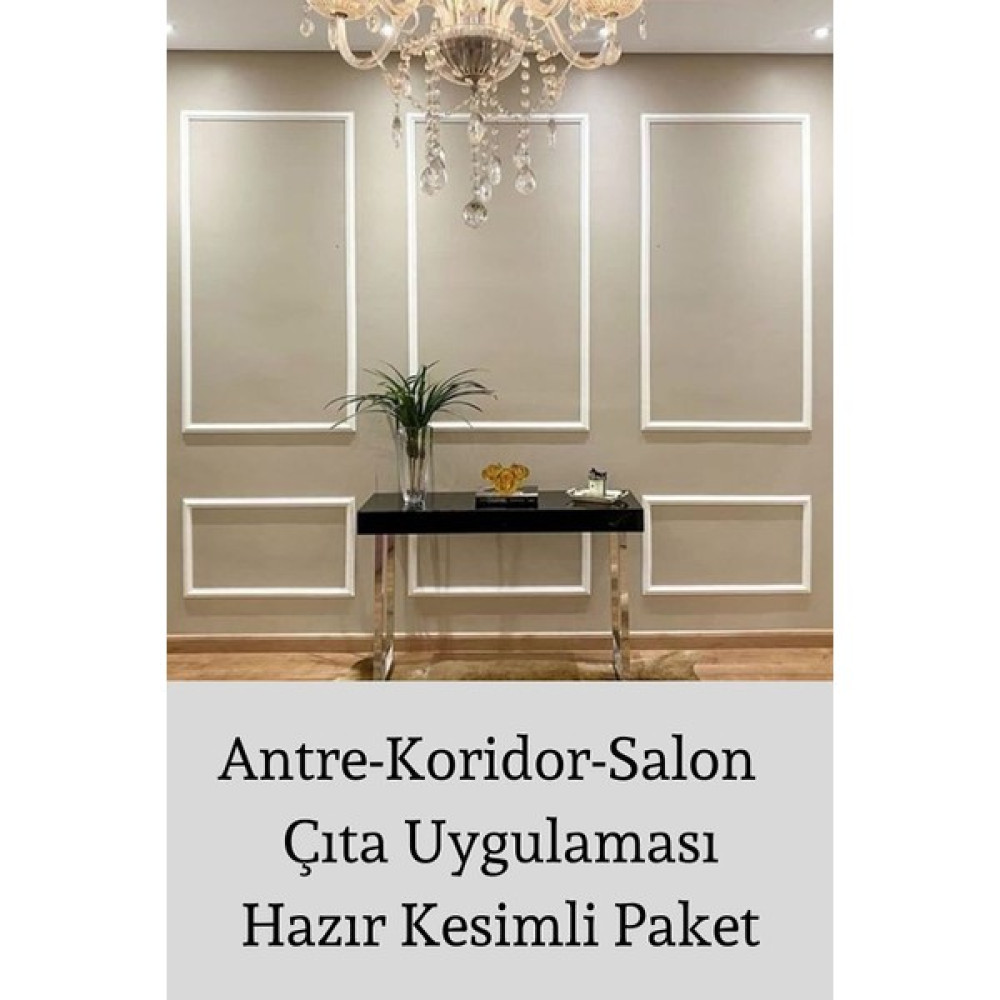 Decozza Dekoratif Boyanabilir 2,5 cm Duvar Çıtası 6 Adet Hazır Kesimli Çerçeve Paketi Dış Cephe Yalıtım Malzemeleri Fiyatı