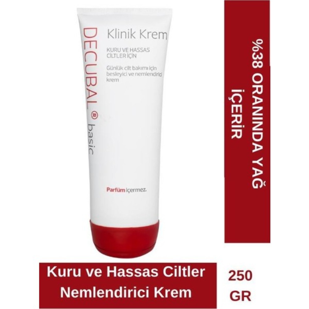 Decubal Kuru ve Hassas Ciltler Için Klinik Krem 250 gr Nemlendiriciler Fiyatı