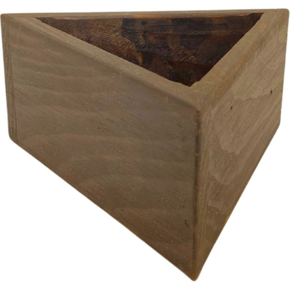 Decwood S-0908 Ahşap Üçgen Mini Dekoratif Saksı Sukulent Çiçeklik Saksı ve Aksesuarları Fiyatı