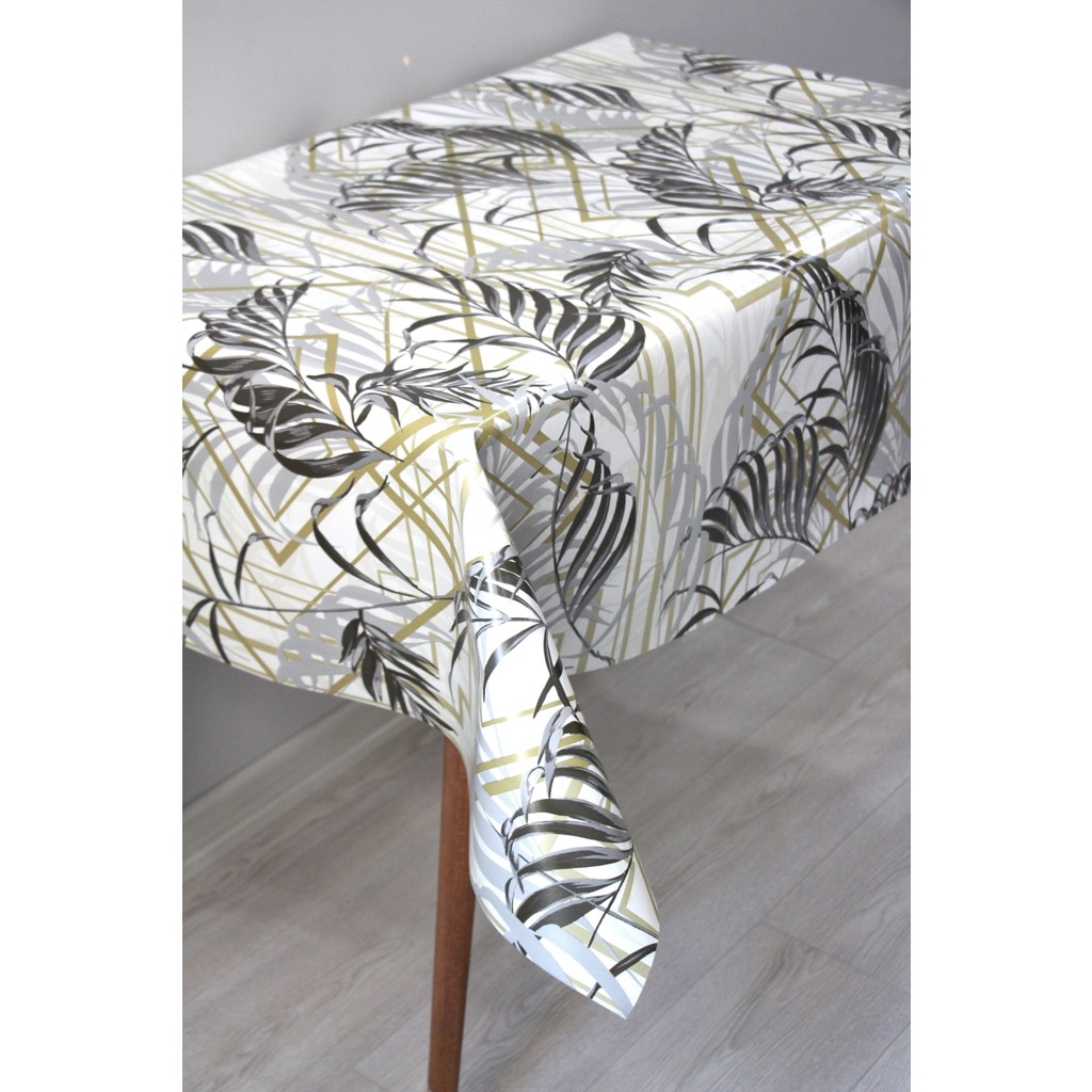 Dede Ev Tekstil Astarlı Silinebilir Pvc Muşamba Masa Örtüsü 204-A - 100 x 140 cm - Kahve Masa Örtüsü Fiyatı