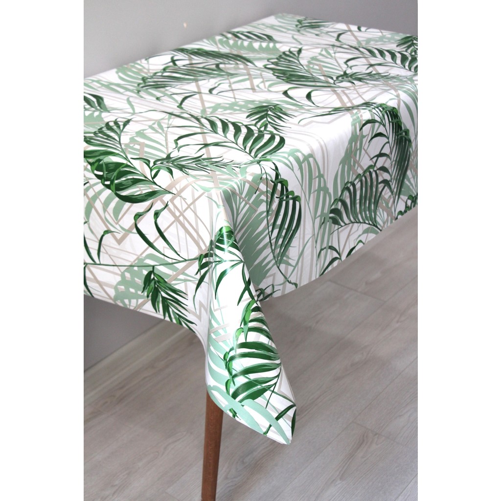 Dede Ev Tekstil Astarlı Silinebilir Pvc Muşamba Masa Örtüsü 204-A - 140 x 180 cm - Yeşil Masa Örtüsü Fiyatı