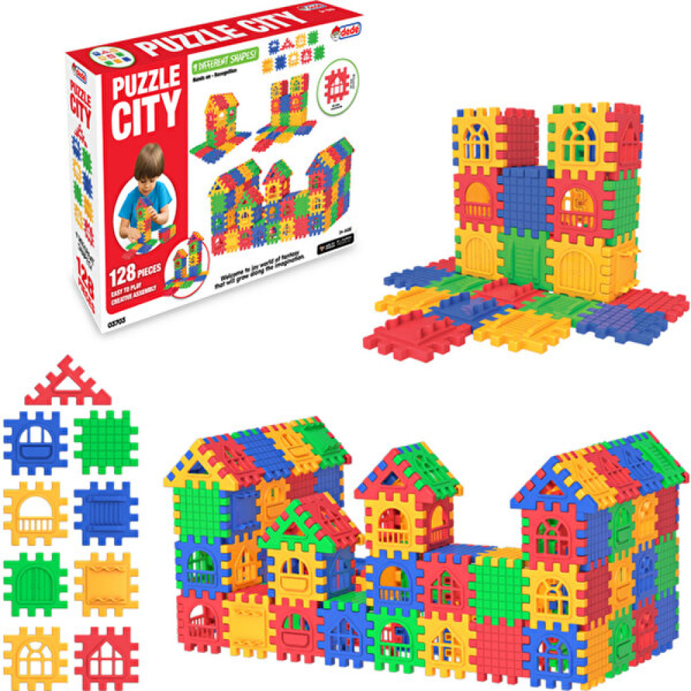 Dede, Puzzle City 128 Parça Legolar ( Yapım Oyuncakları ) Fiyatı