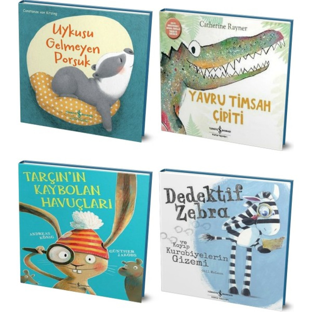 Dedektif Zebra - Tarçın'ın Kaybolan Havuçları - Yavru Timsah Çipiti - Uykusu Gelmeyen Porsuk Çocuk Masal Fiyatı