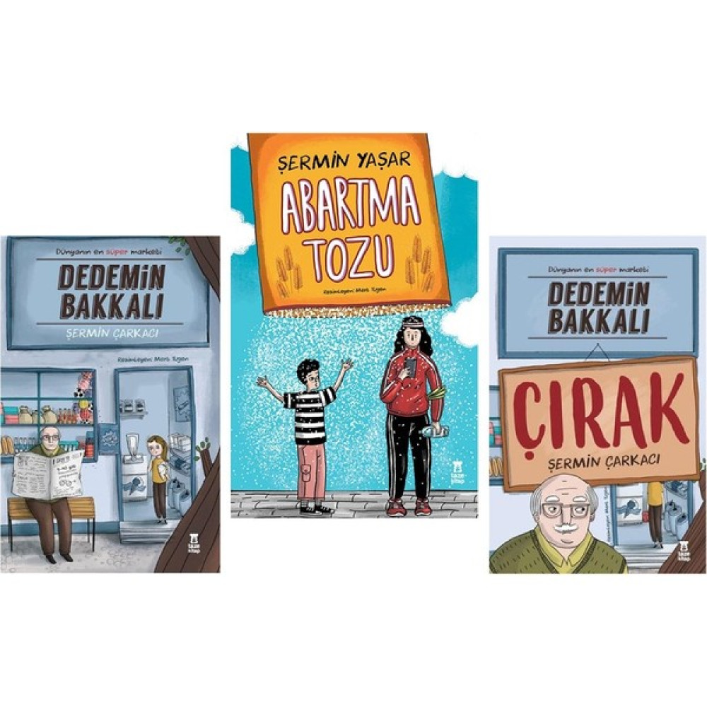 Dedemin Bakkalı-Dedemin Bakkalı Çırak-Abartma Tozu 3 Kitap Set Çocuk Roman Fiyatı
