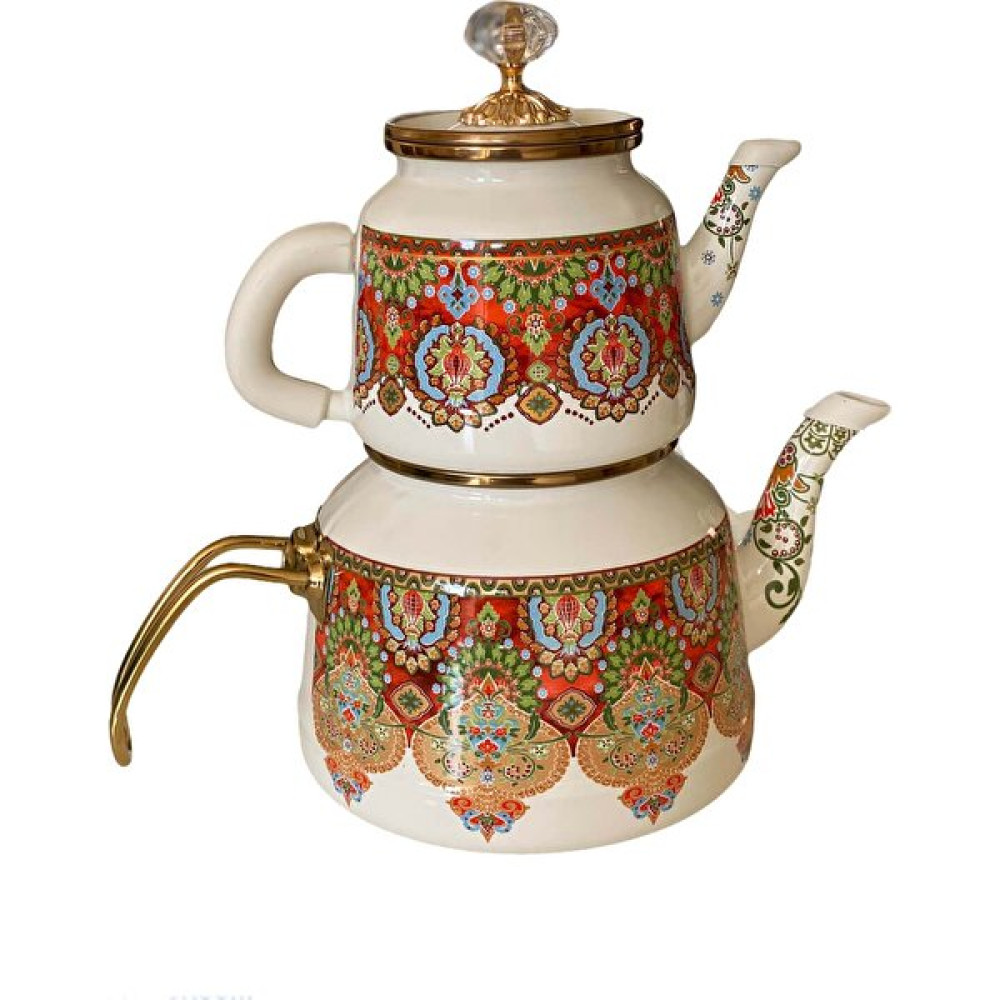 Dedemin Emayeleri Vintage Çaydanlık Alt-Üst Emaye Çay / Çaydanlık Setleri Fiyatı