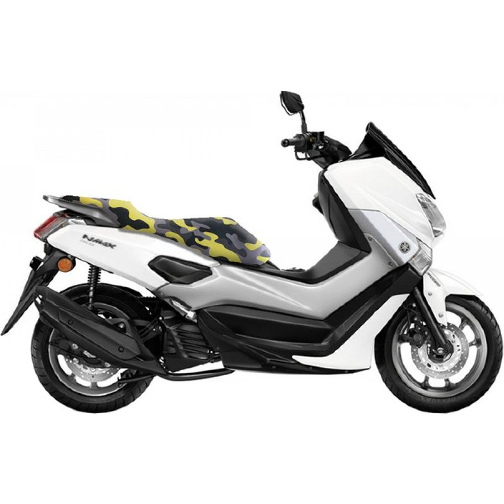 Deeb N-Max Kamuflaj Sele Kılıfları Yeni Kalın Kumaş - Gri - Sarı Motorsiklet Brandaları Fiyatı