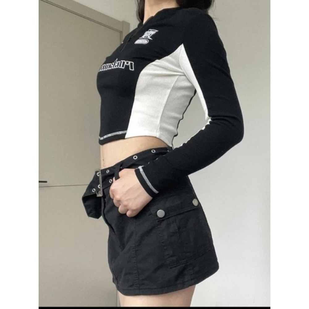 Deef Wear Old School Rock More Uzun Kol Crop/top Bluz Fiyatı