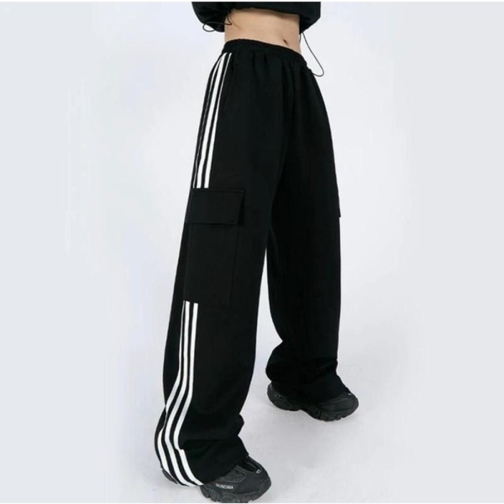 Deef Wear Y2K Harajuku Şeritli Kargo Eşofman Altı/pantolon Kadın Eşofman Fiyatı