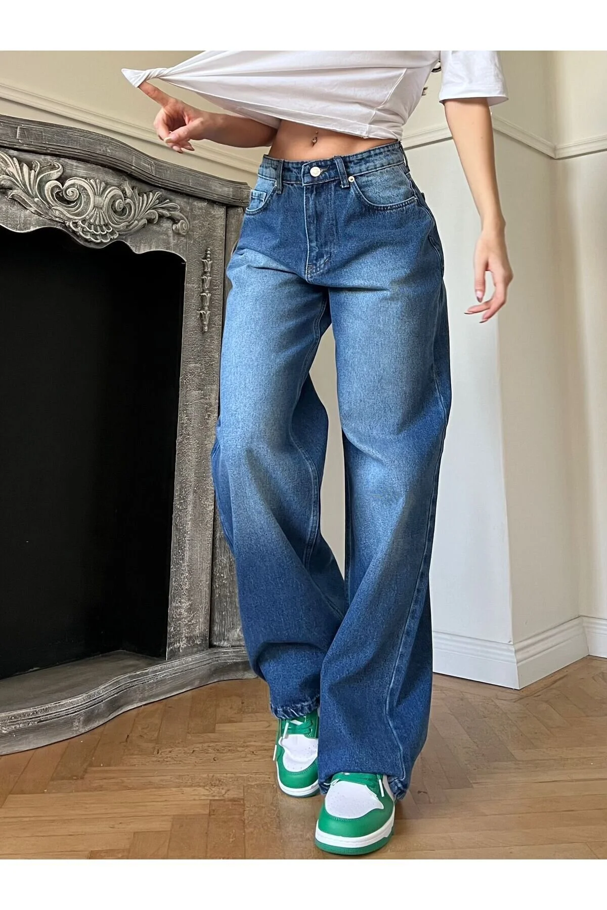 DEEFWEAR Y2K RECYCLED BAGGY POCKET JEAN PANTOLON 2XS Beden" Kadın Pantolon Fiyatı