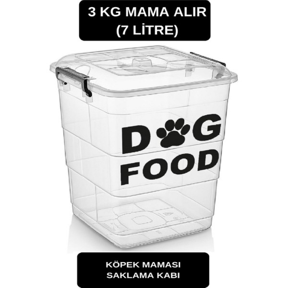 Deembro 3 kg Kapasite Köpek Için Kuru Mama Saklama Kabı Kutusu Boş Köpek Maması Saklama Kabı Kutusu Evcil Hayvan Ürünleri Fiyatı