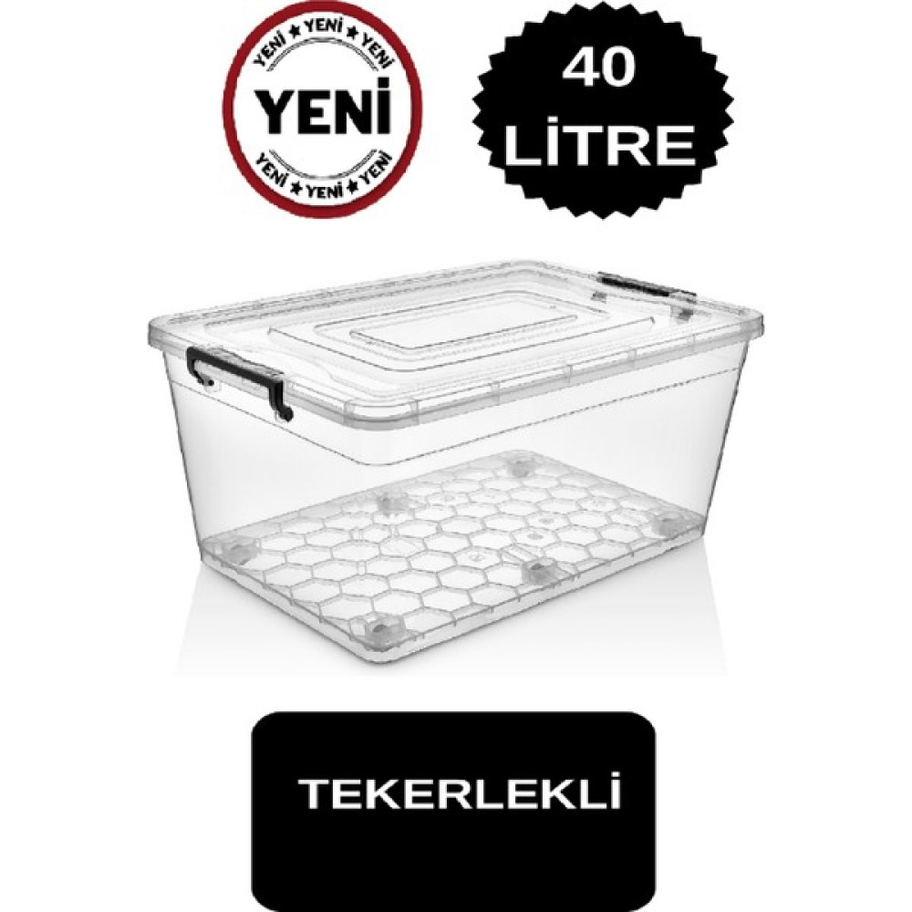 Deembro 40 Lt Tekerlekli Saklama Kutusu 40 Lt Tekerlekli Saklama Kabı Büyük Depolama Kutusu Büyük Saklama Eşya Saklama Kutusu Fiyatı