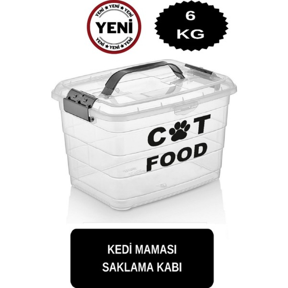Deembro 6 kg Kedi Mama Saklama Kabı Mama Saklama Kabı Kuru Mama Saklama Kutusu Kedi Maması Saklama Kabı Evcil Hayvan Ürünleri Fiyatı
