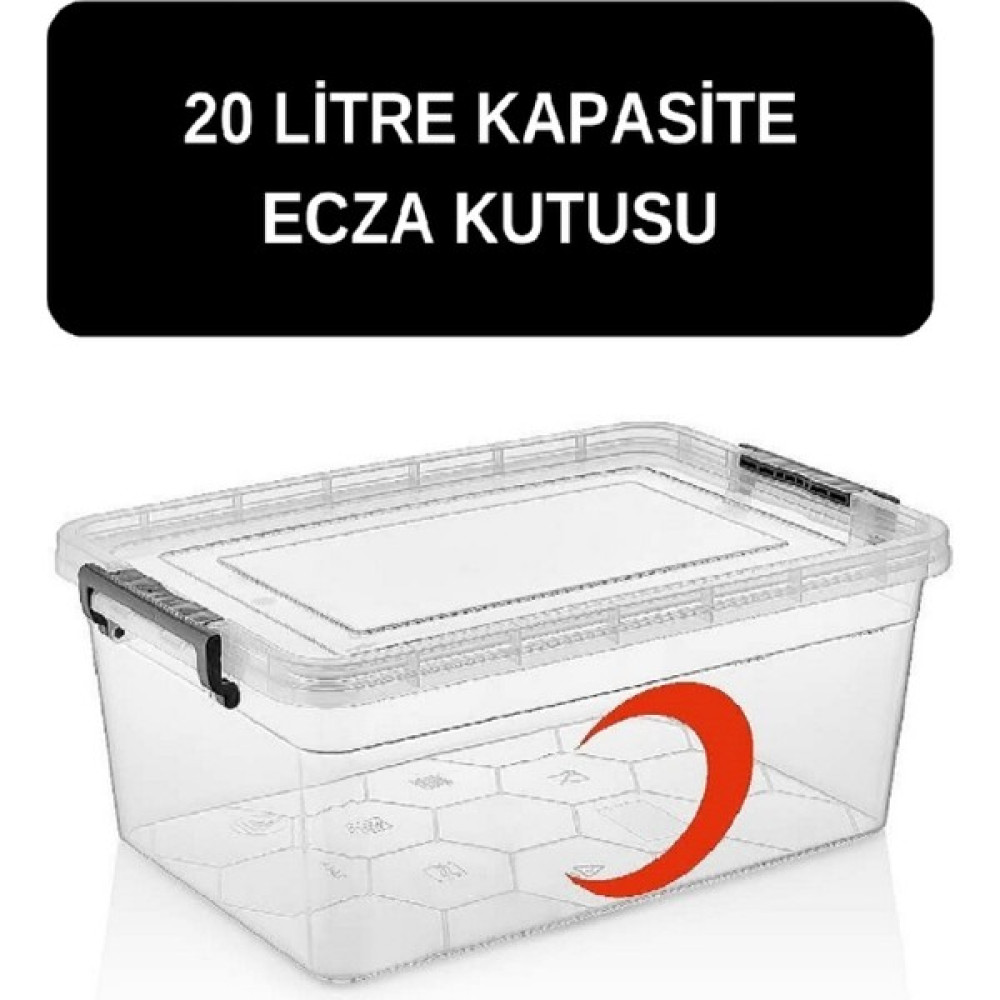 Deembro Ecza Kutusu 20 Lt Ilk Yardım Ecza Dolabı Çantası Ilaç Kutusu Ilaç Saklama Kabı Kutusu Ilaç Dolabı Yeni Ürün Banyo Dolabı / Mobilyası Fiyatı