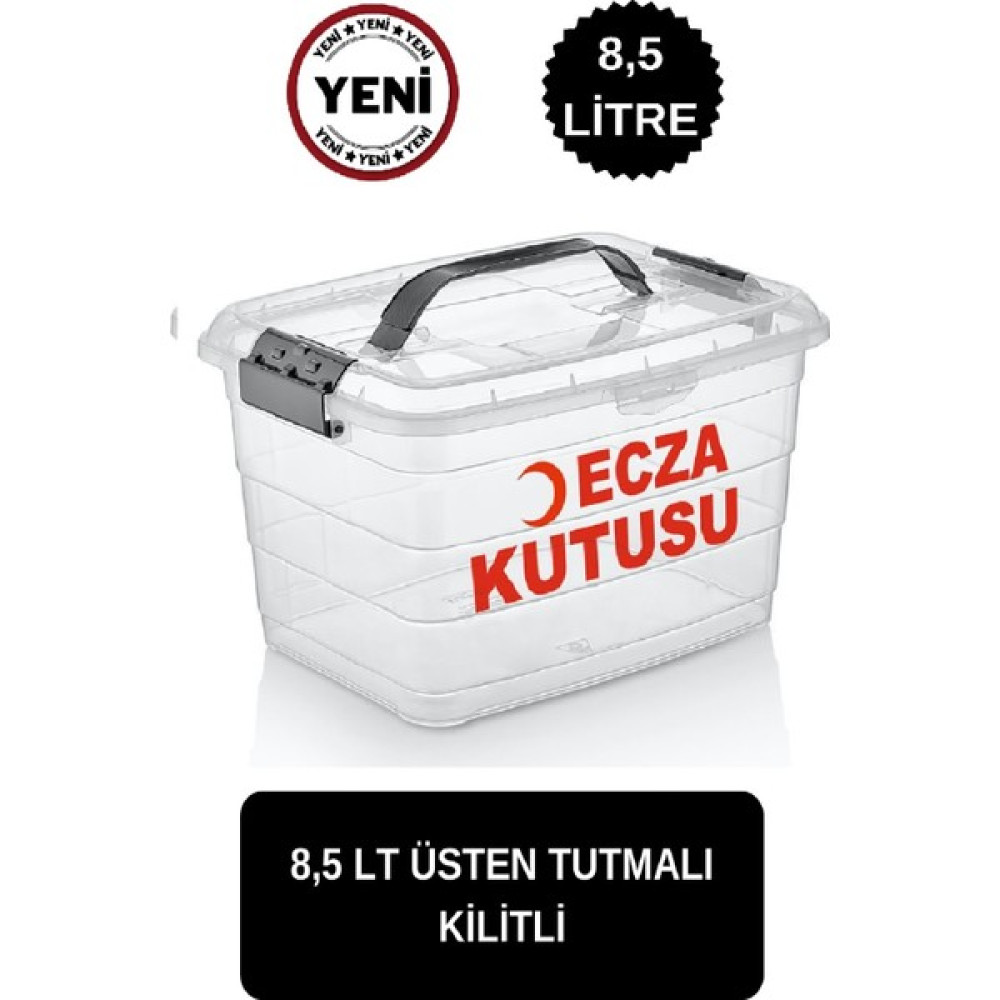 Deembro Kızılay Logolu Ecza Kutusu 8,5 Lt Ecza Dolabı Çantası Ilaç Kutusu Ilaç Saklama Kabı Kutusu Dolabı Banyo Dolabı / Mobilyası Fiyatı