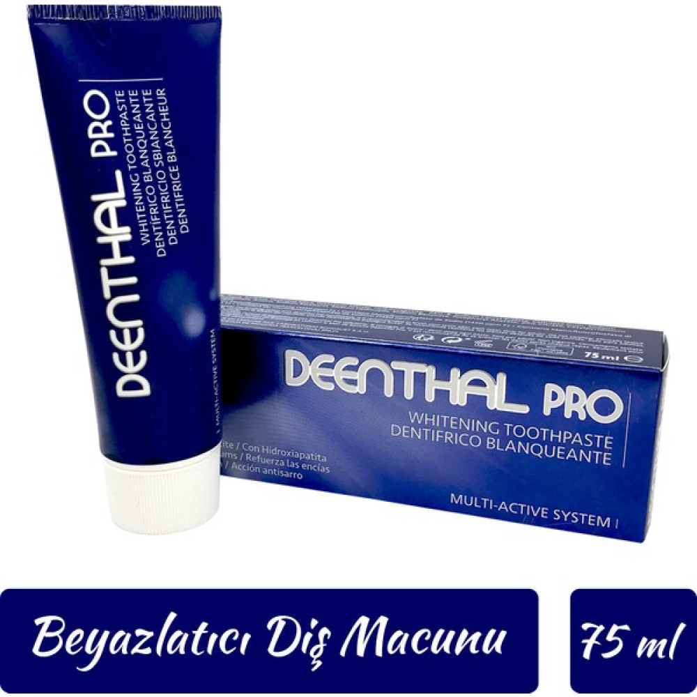 Deenthal Pro Ekstra Beyazlatıcı Diş Macunu Çürüklere Karşı Koruyucu Whitening Toothpaste 75 ml Diş Macunları Fiyatı