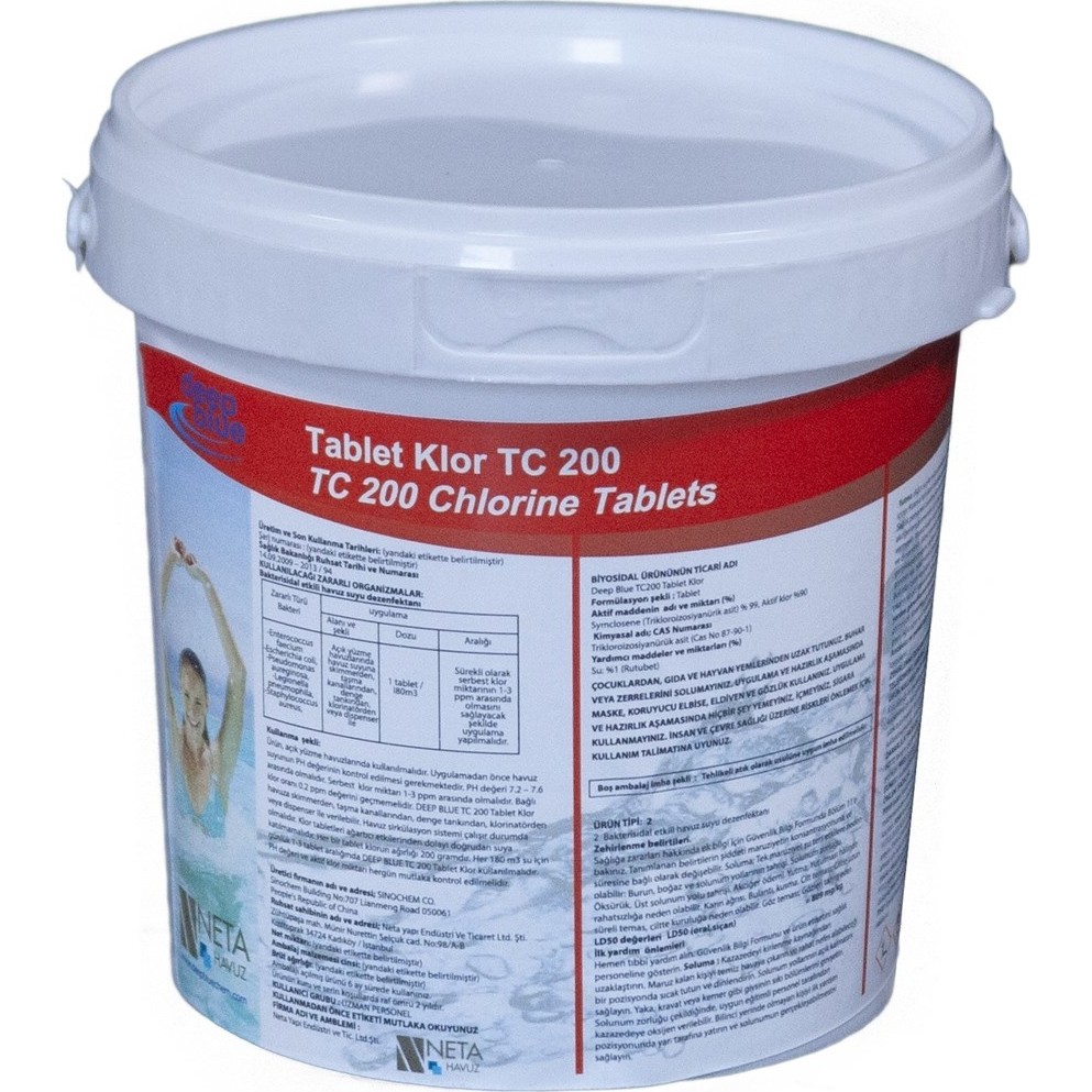 Deep Blue 90'lık Tablet Klor 1 kg Diğer Fiyatı