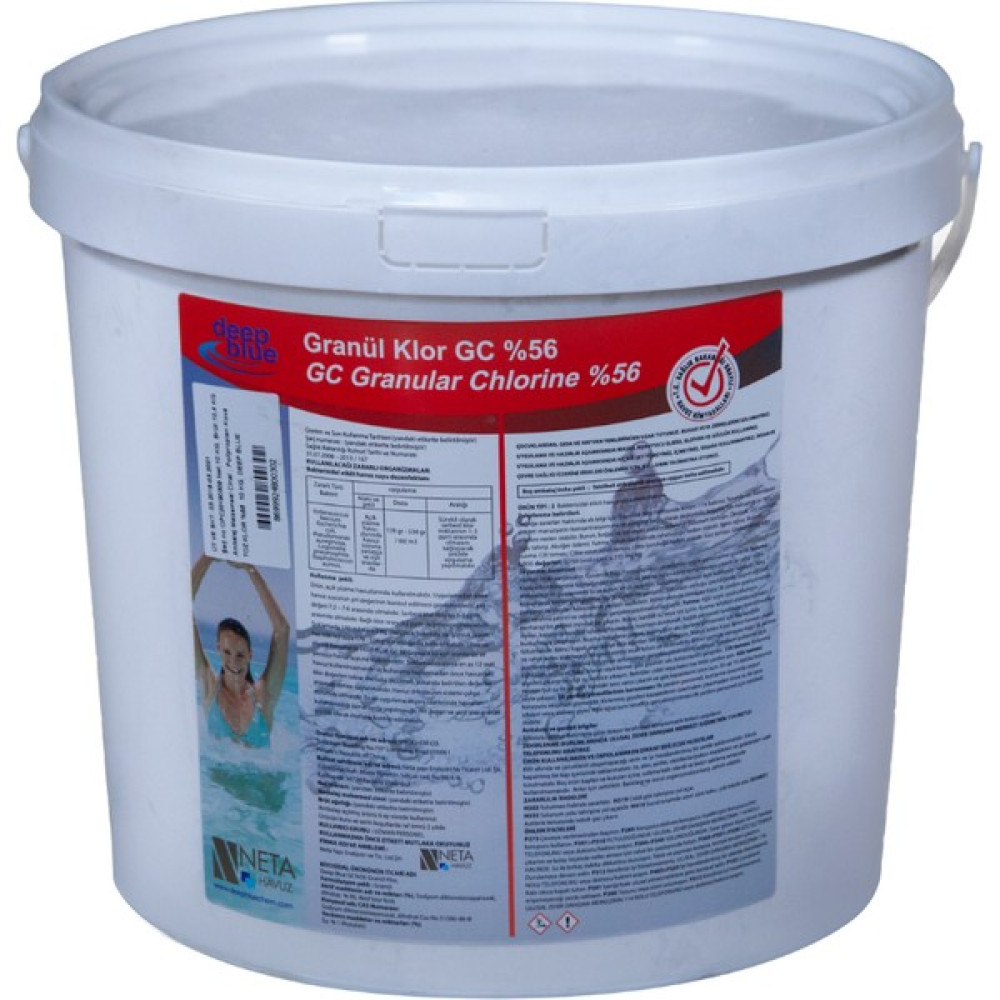 Deep Blue Gc 10 kg Chlor Stabilize Diklor Granül %56 Aktif Klor - Granular Chlorine Bahçe Malzemeleri Fiyatı