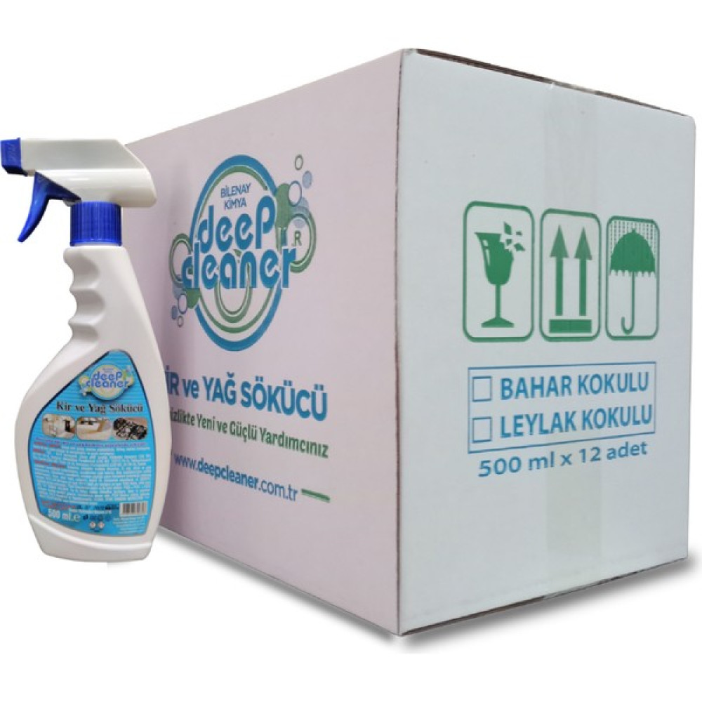 Deep Cleaner Kir ve Yağ Sökücü Bahar 500 ml Koli: 12 Adet - Beyaz Parlatıcı ve Temizleyiciler Fiyatı