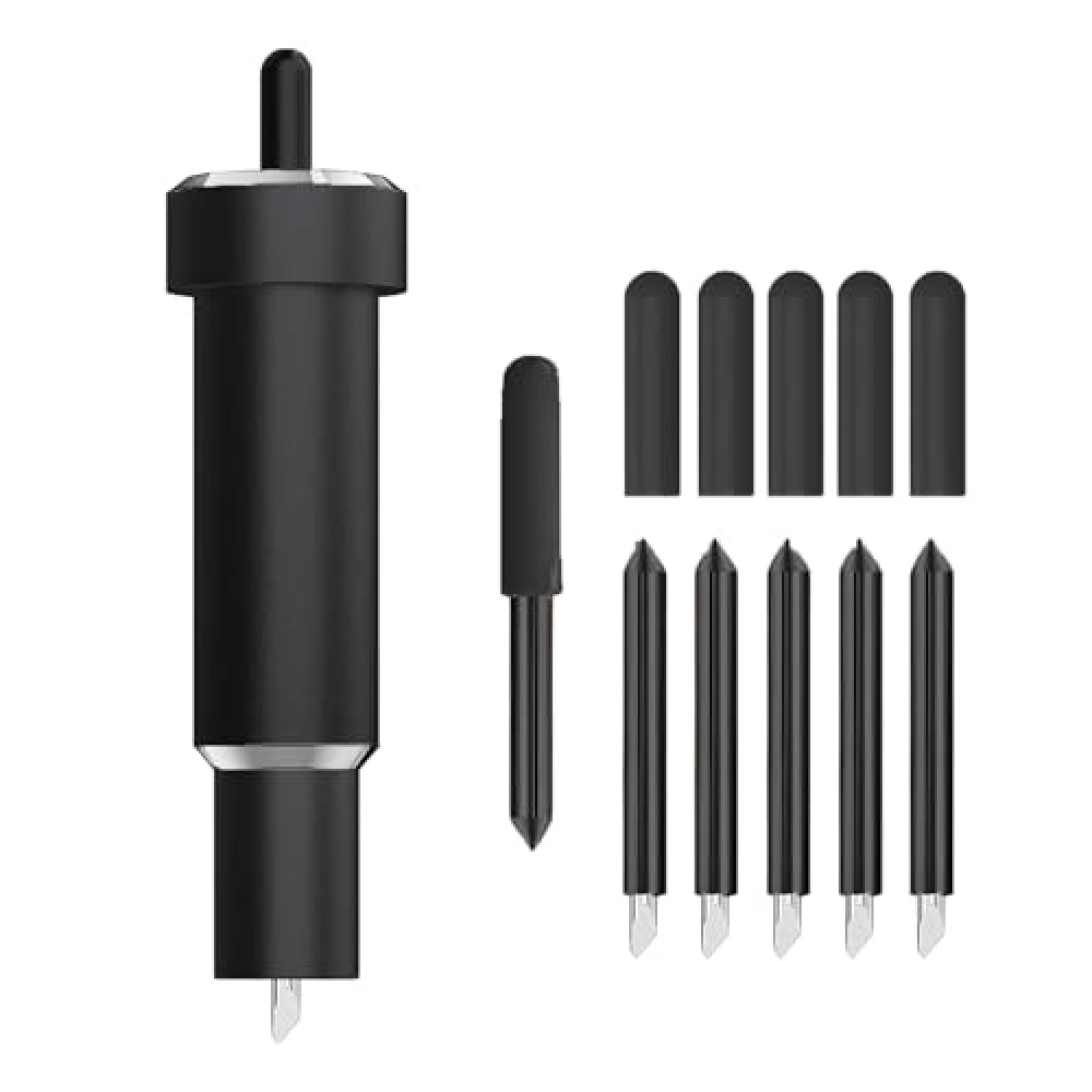 Deep Cut Blade for Cricut Maker 3/4/Maker/Explore 3/4/Air 2/Air/One/Venture,60° Deep Point Blade and Housing for Cutting Metallic/Genuine Leather, Craft/EVA Foam, Aluminum Foil, Magnetic Sheet,Etc