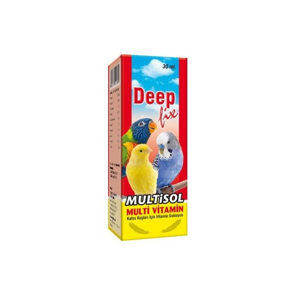 Deep Fix Multisol (Kuşlar İçin Multi-Vitamin) 30 Ml. Evcil Hayvan Ürünleri Fiyatı